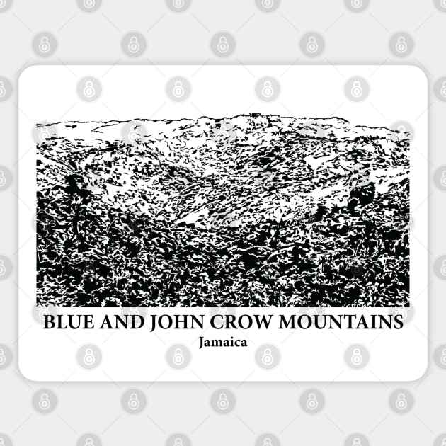 Blue and John Crow Mountains - Jamaica Magnet by Lakeric